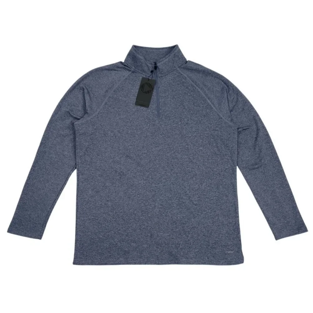 Motion Men's Long Sleeve Crew Neck Sweater, Grey, Medium, NWT